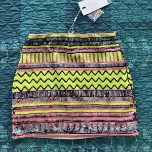 NWT Endless Rose Sequined Mini Skirt